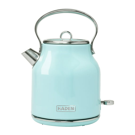 Haden Heritage 1.7 Liter Stainless Steel Electric Tea Kettle, Turquoise - 75004