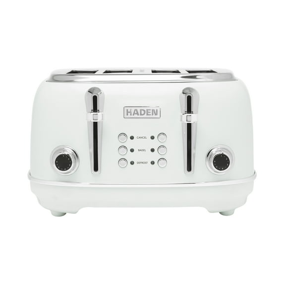 Haden Heritage 4-Slice Wide Slot Toaster, Ivory - 75013