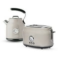 thumbnail image 1 of Haden Dorset 2 Slice Wide Toaster & Electric Water Kettle, Putty & Chrome, 1 of 12