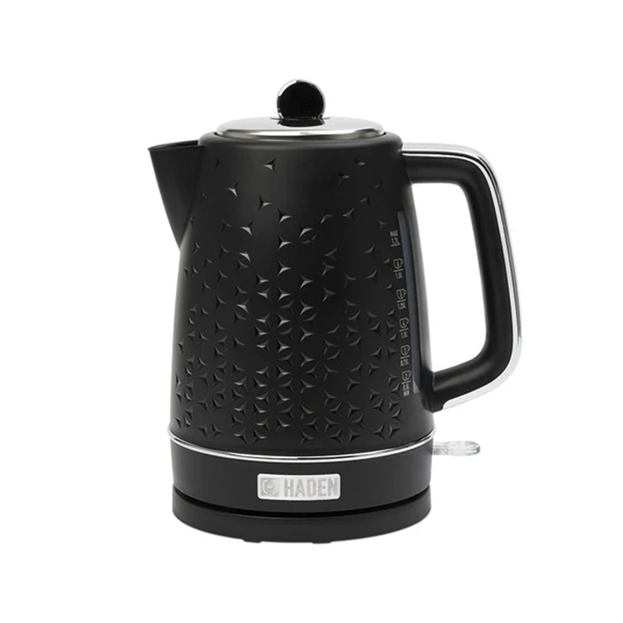 Starbeck Black and Chrome 1.7L Stainless Steel Electric Kettle