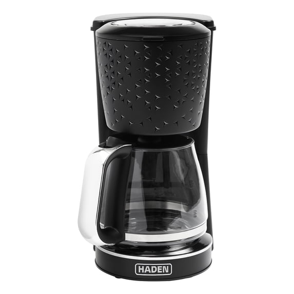 Haden Starbeck Coffee Machine, 10 Cup Auto Coffee Maker, Black & Chrome