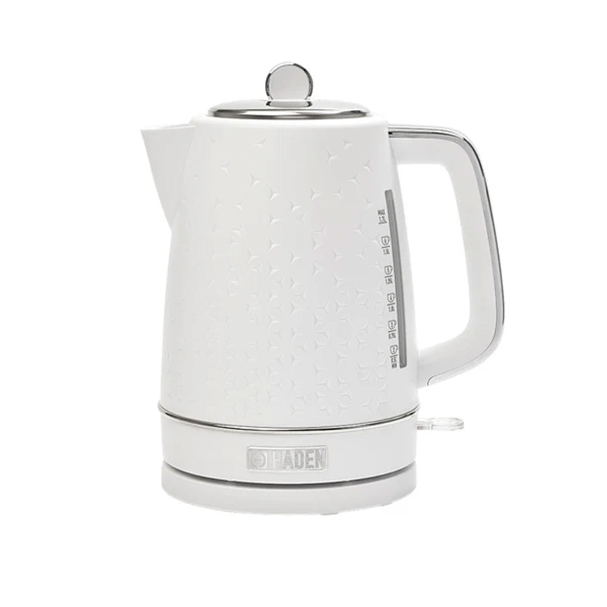 Haden Starbeck 1.7L White and Chrome Electric Tea Kettle