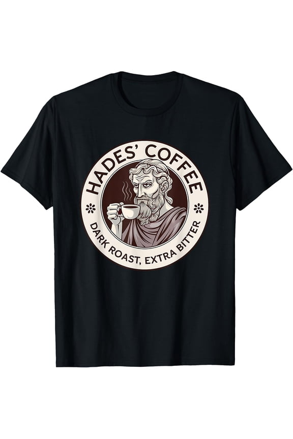 Hades Coffee Funny Greek Mythology T-Shirt, Unisex T-Shirt