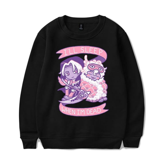 Hades Merch I'll Sleep When I'm Dead Crewneck Sweatshirt Merch Casual Sweatshirt Unisex Clothing