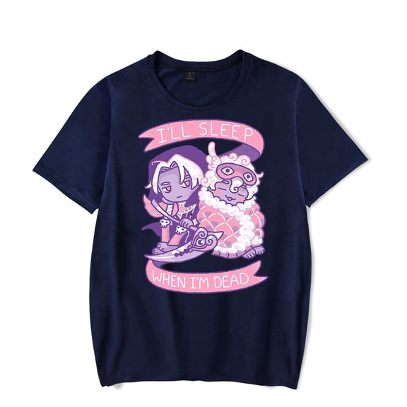 Hades Merch I'll Sleep When I'm Dead T-Shirt Men/Women Streetwear T-Shirt Shirt Short Sleeve