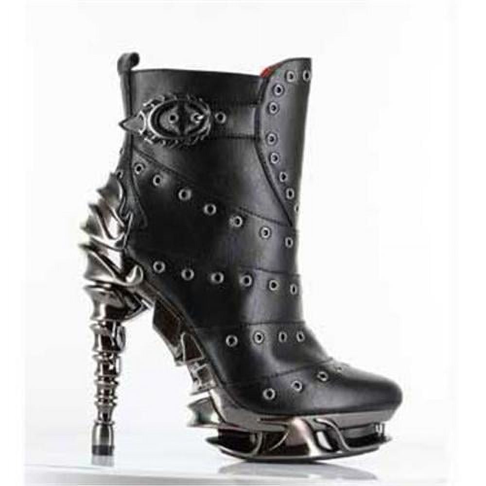 Hades Shoes H-Raven Ankle boot with Chrome plated multi-piece