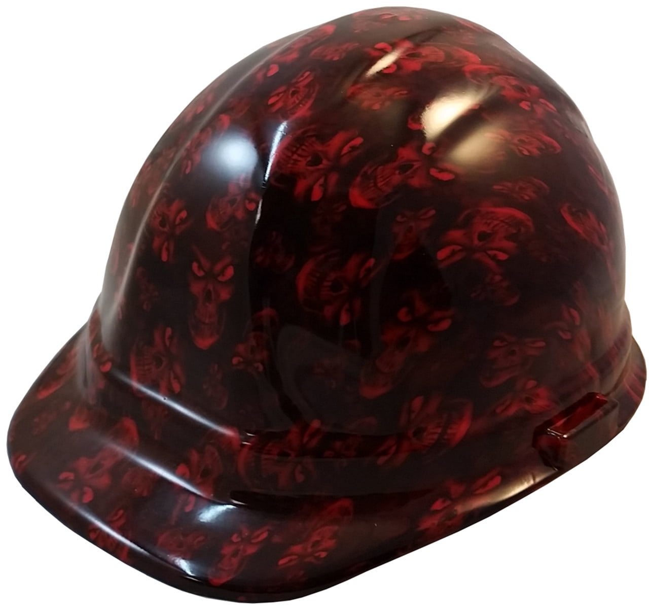 Hades Small Skull Red Hydro Dipped Hard Hats Cap Style Design