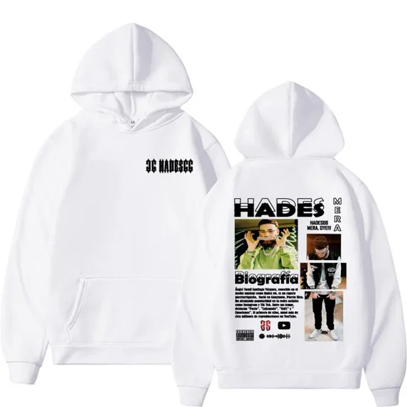 Hades66 Mera Dye Inspired Retro Hip Hop Hoodie - Unisex Soft Warm Fleece Oversized Streetwear Winter