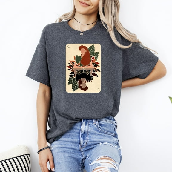 Hadestown Persephone Playing Card Mythology Broadway Fan Art T-Shirt, for men & women, up to size 5XL