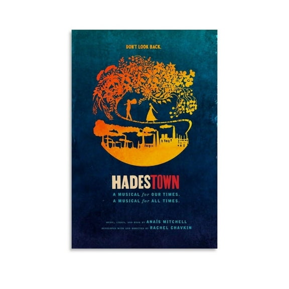 Hadestown Poster Music Theatre Poster 7 Canvas Painting Wall Art Poster for Bedroom Living Room Decor