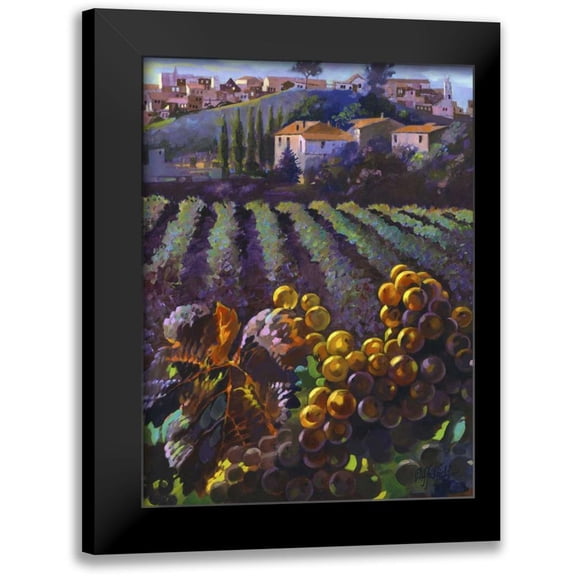 Hadfield, Clif 12x14 Black Modern Framed Museum Art Print Titled - View of Tuscany