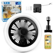 HadinEEon 10 Plastic Modern LED E26 Base Indoor Fashion REGULAR Ceiling Fan with Remote Control