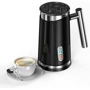 HadinEEon Electric Milk Frother, 3-in-1 Automatic Milk Frother Foam Maker, 10 oz, Black