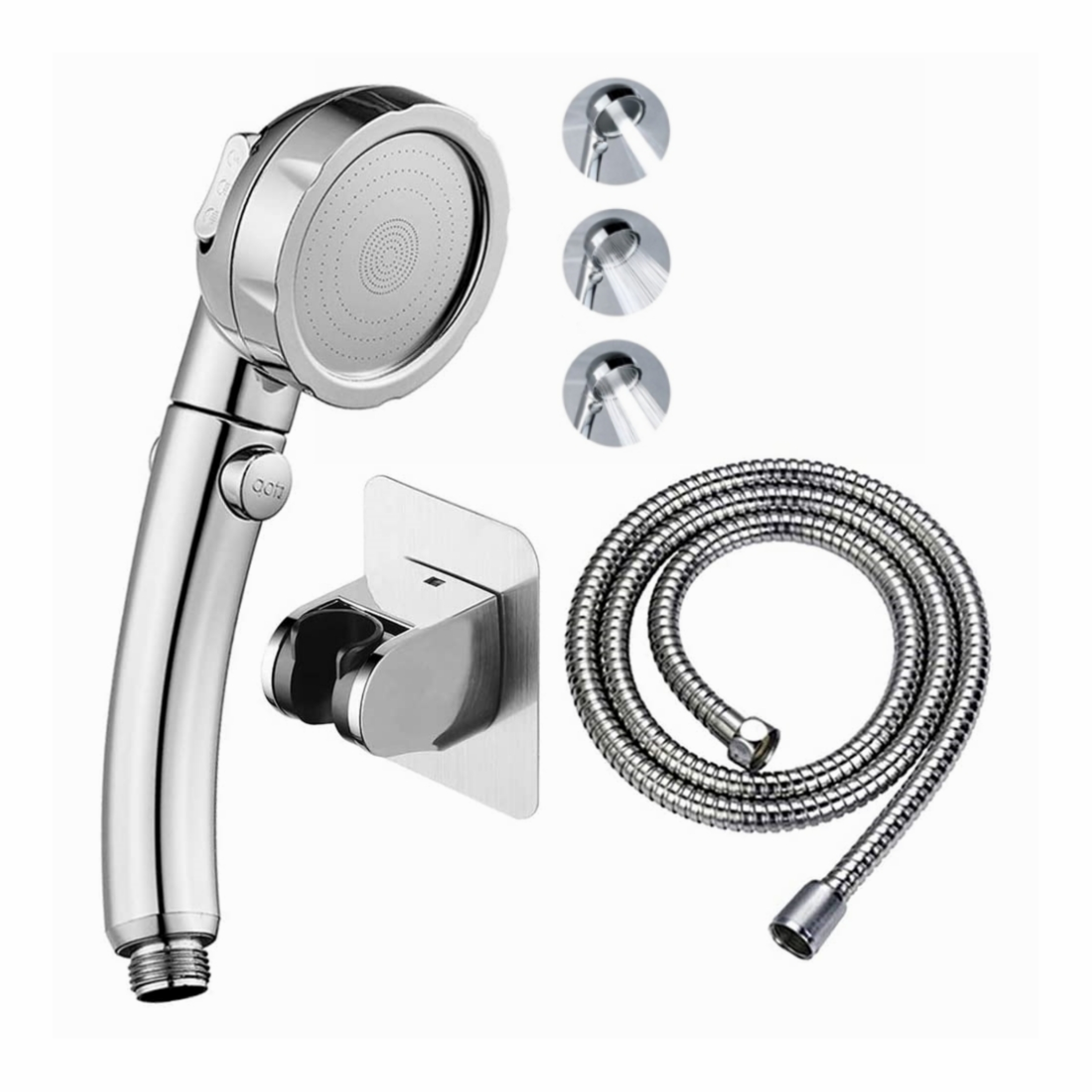 PowerSpa 7Setting Luxury 2.5 GPM Hand Shower with on/off Pause Switch