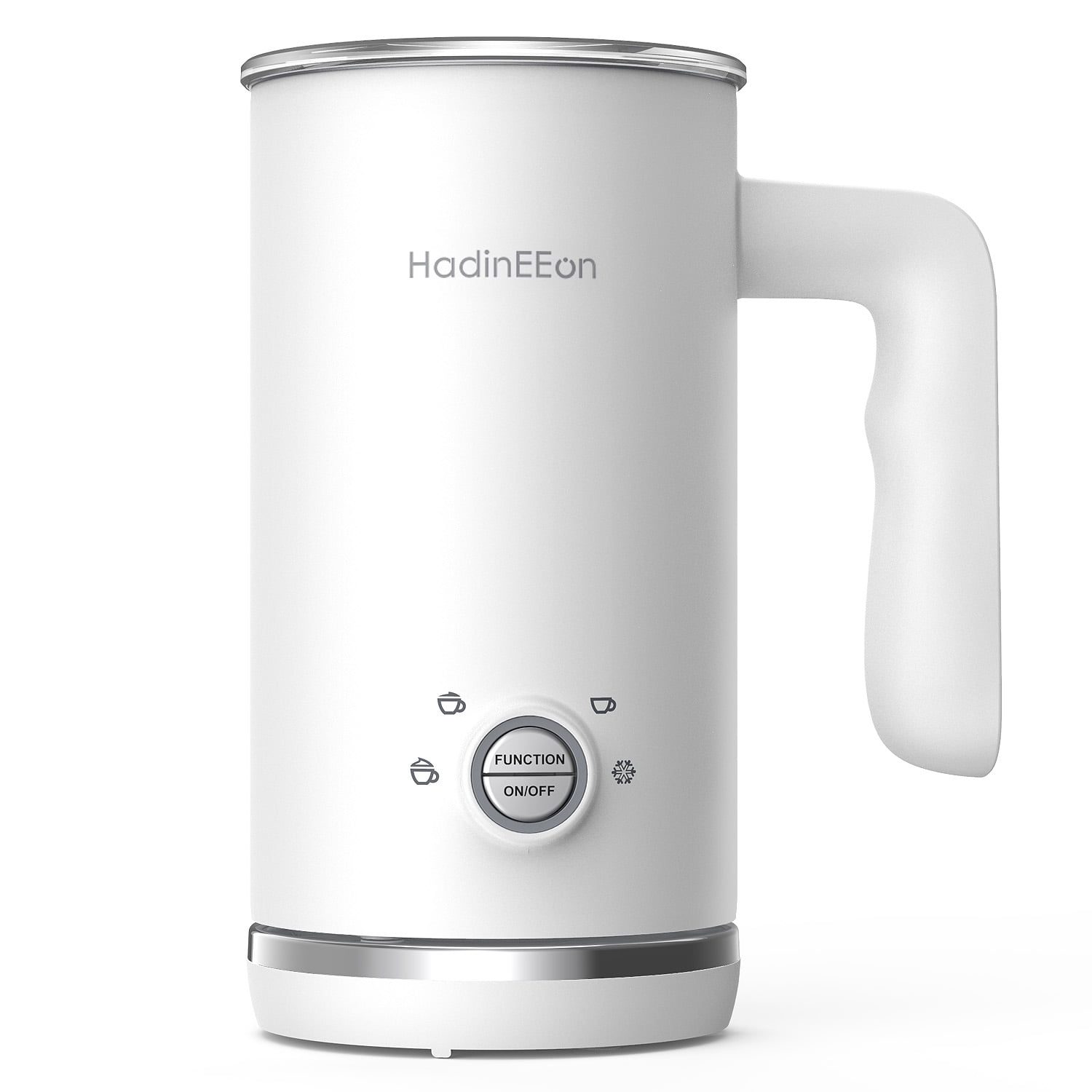 HadinEEon Milk Frother, 4-in-1 Electric Milk Frother and Steamer (5.1  oz/10.1 oz), Automatic Milk Frother Foam Maker, Coffee Frother for Latte