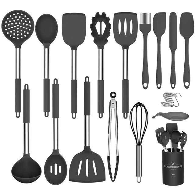 HadinEEon Silicone Cooking Utensil Set, HadinEEon 36pcs Silicone