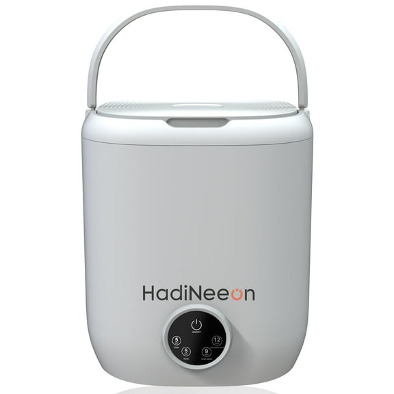 HadinEEon Washing Machine, 7L / 0.24 cu ft Top Load Portable with 4 Modes for Deep Cleaning, Touchscreen Control, Soft Spin Ideal for Socks, Baby Clothes, Towels, Delicate Items (White)