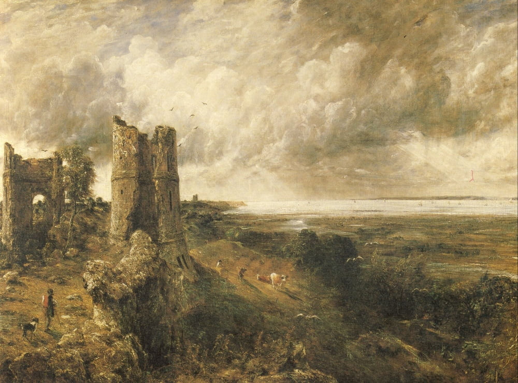 Hadleigh Castle Essex Canvas Art - John Constable (24 x 36)