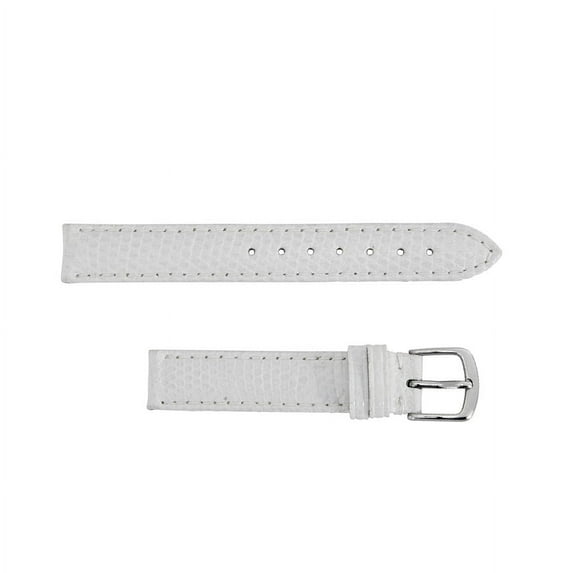 Hadley Roma 16mm Genuine Java Lizard White Strap