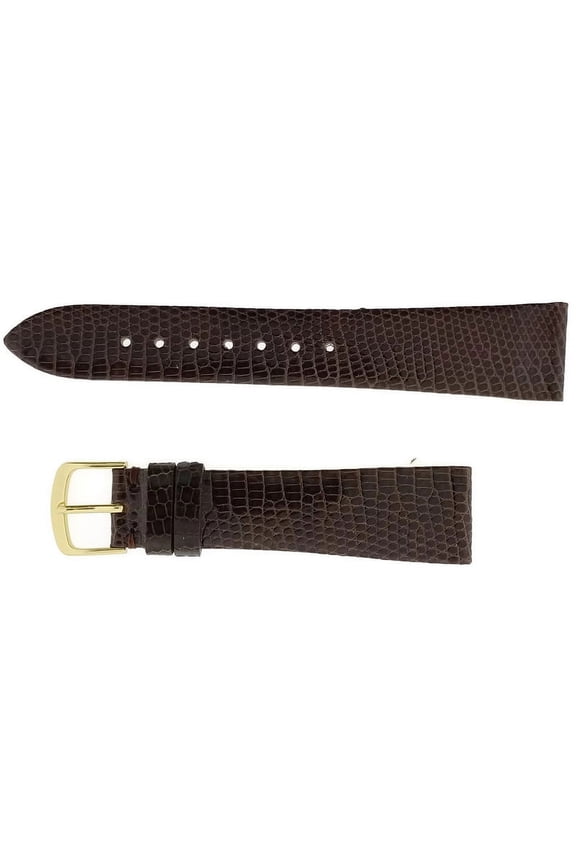 Hadley Roma 762402039605 Men's Brown Lizard 20mm Watch Band