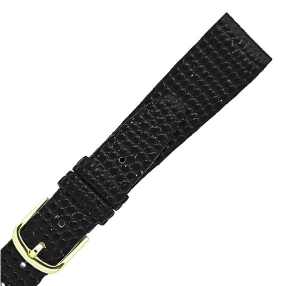 Hadley Roma LS706 14mm Black Java Lizard Grain Ladies Watch Strap