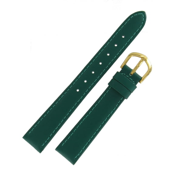 Hadley Roma LS707 14mm Ladies Regular Green Genuine Calfskin Watch Band
