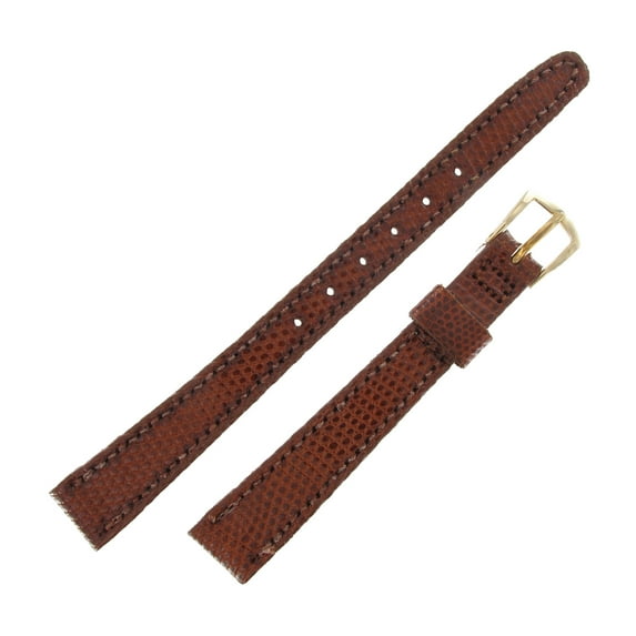 Hadley Roma LS836 11mm Tan Regular Genuine Lizard Ladies Watch Band Vintage NOS