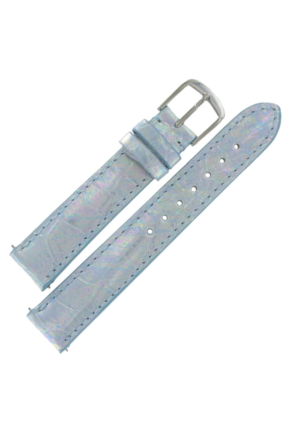 Hadley Roma LSIA102 16mm Blue Genuine Alligator Watch Strap Ladies