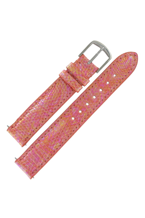 Hadley Roma LSIL102 18mm Coral Genuine Java Lizard Watch Strap Ladies