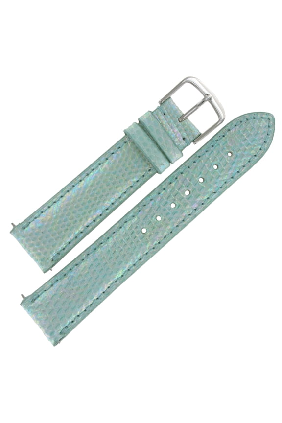 Hadley Roma LSIL106 18mm Light Green Genuine Java Lizard Watch Strap Ladies