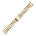 thumbnail image 1 of Hadley Roma MB5475Y 18-22mm Squeeze End Watch Band Gold Tone Mens Link, 1 of 2