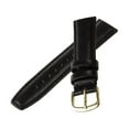 thumbnail image 1 of Hadley Roma MS709 17mm Black Stitched Genuine Leather Men Watch Strap, 1 of 2