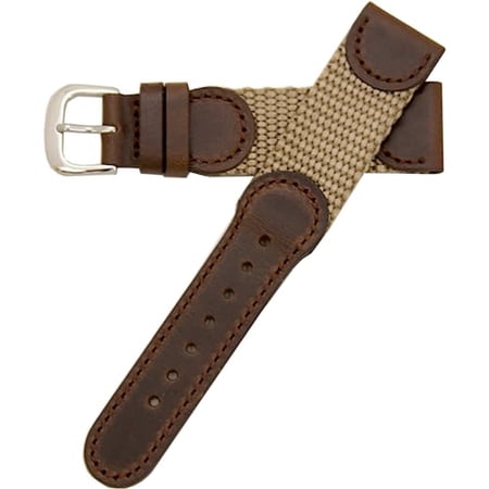 Hadley Roma MS866 19mm Mens Sand Nylon Sport Watch Band