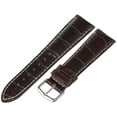 thumbnail image 1 of Hadley-Roma Men's 22mm Leather Watch Strap, Color:Brown (Model: MSM834RB-220), 1 of 2