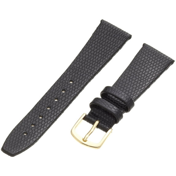 Hadley-Roma Women's 13mm Watch Strap, Color:Black (Model: LSL706RA 130)