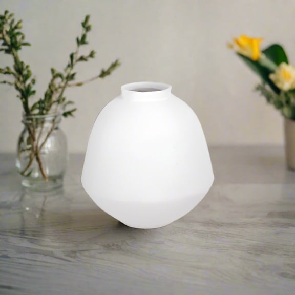 Hadley Terracotta White Vase