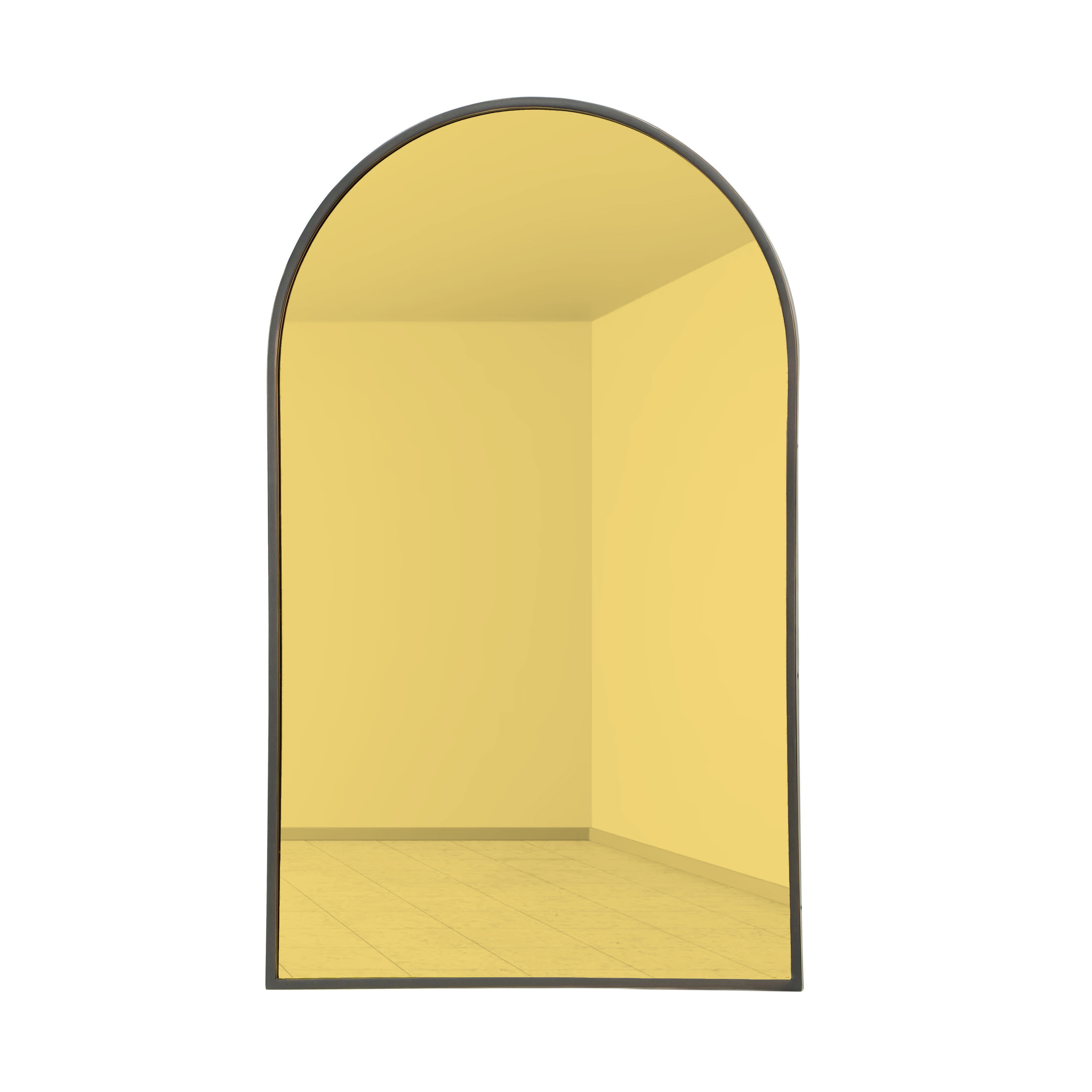 Hadley Arch Gold-Tinted Bronze Accent Mirror