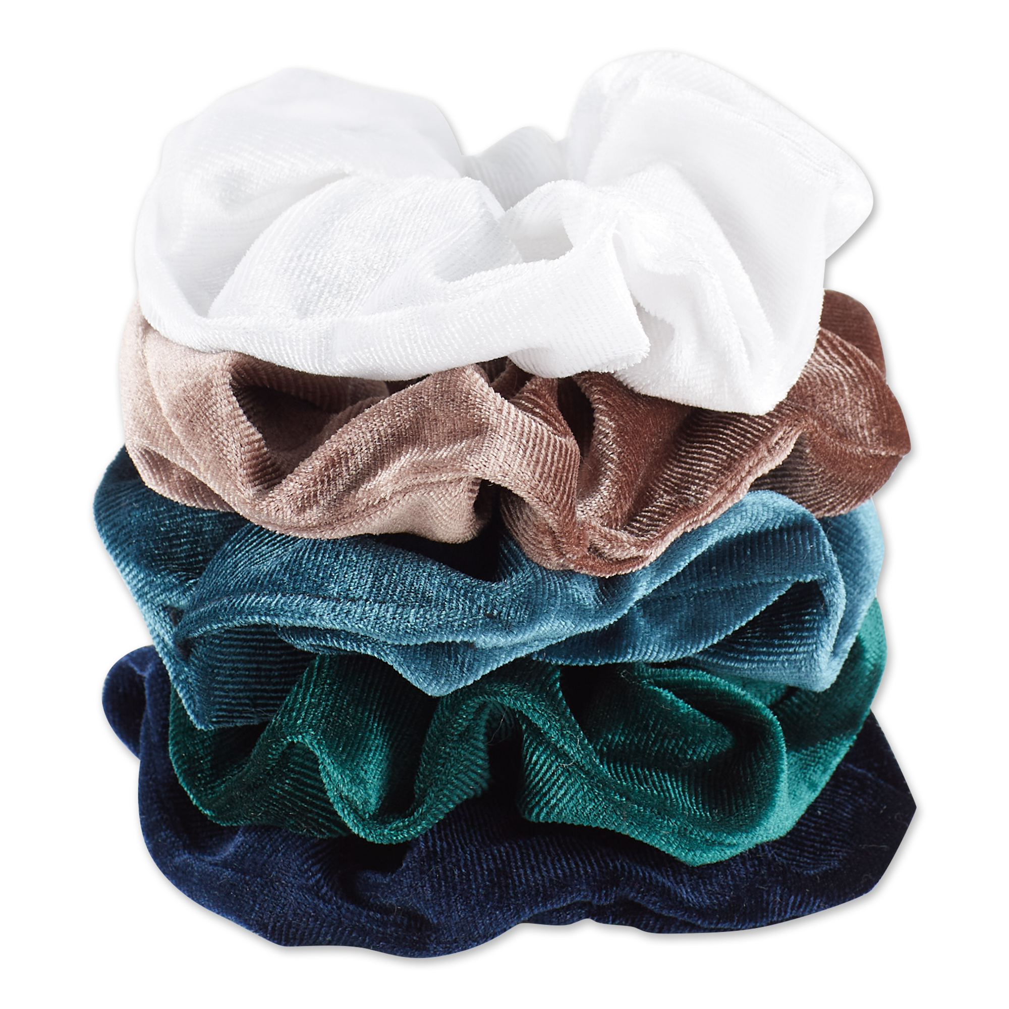 Hadley Wren Society Velvet Scrunchie 5-Piece Set