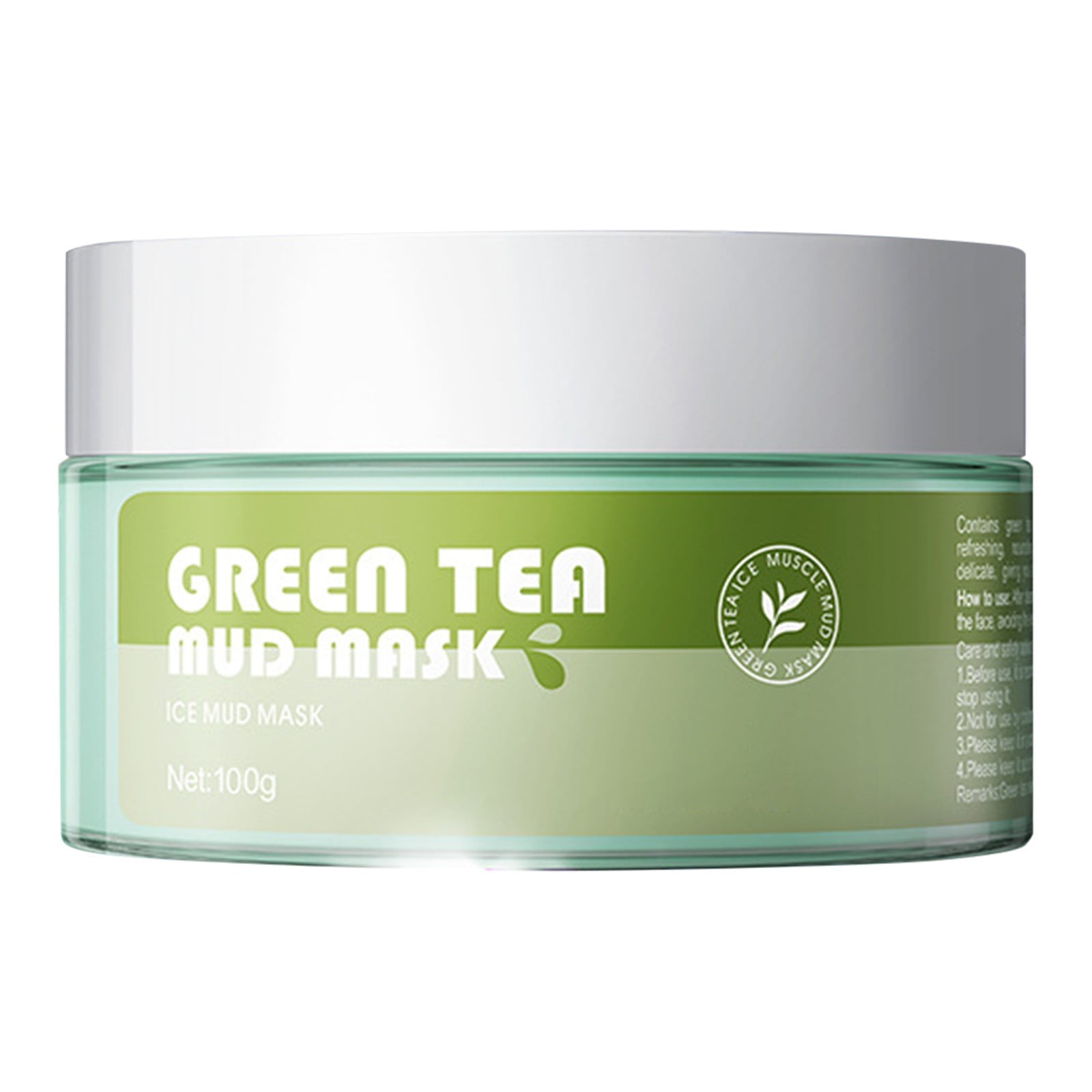 Hadred Facial Mask,Green Tea Matcha Facial Mud Deep Cleaning Hydrating