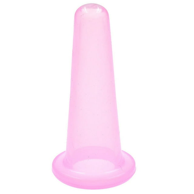 Hadred Massage Tools & Equipment,4 Pcs/set Silicone Vacuum Massage for Eye Neck Face Back Massager Cupping Cup,Pink