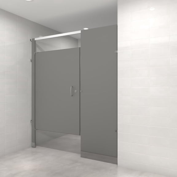 Hadrian Powder Coated Bathroom Partition - Between Walls - 1 Stall