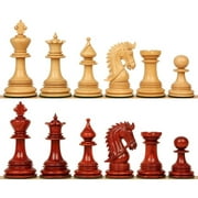 Hadrian Staunton Chess Set with Padauk & Boxwood Pieces - 4.4 King