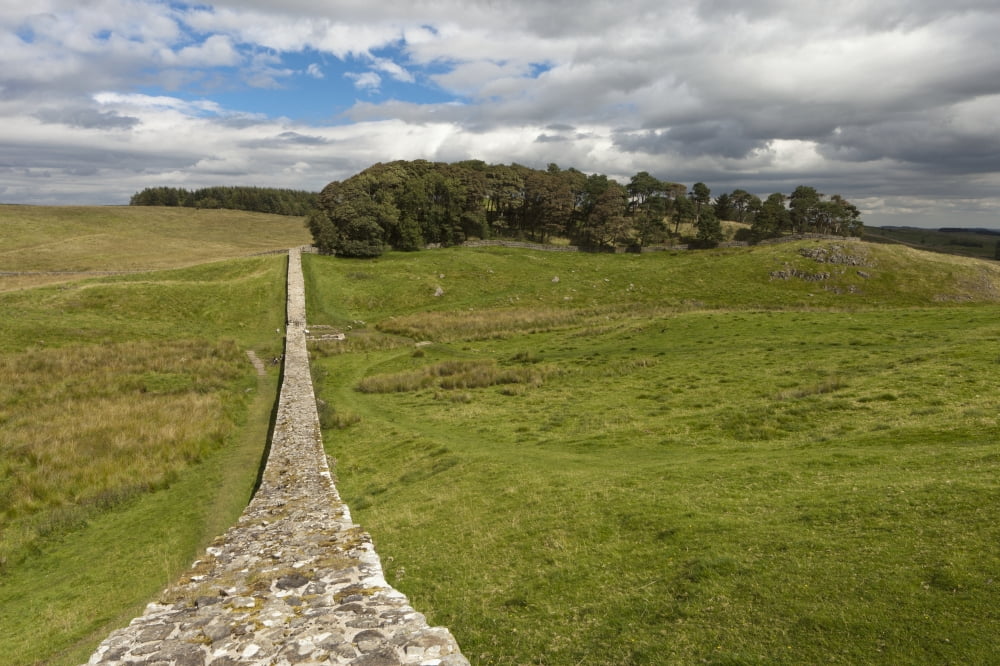 Hadrians Wall Northumberland England Canvas Art - John Short Design Pics (38 x 24)