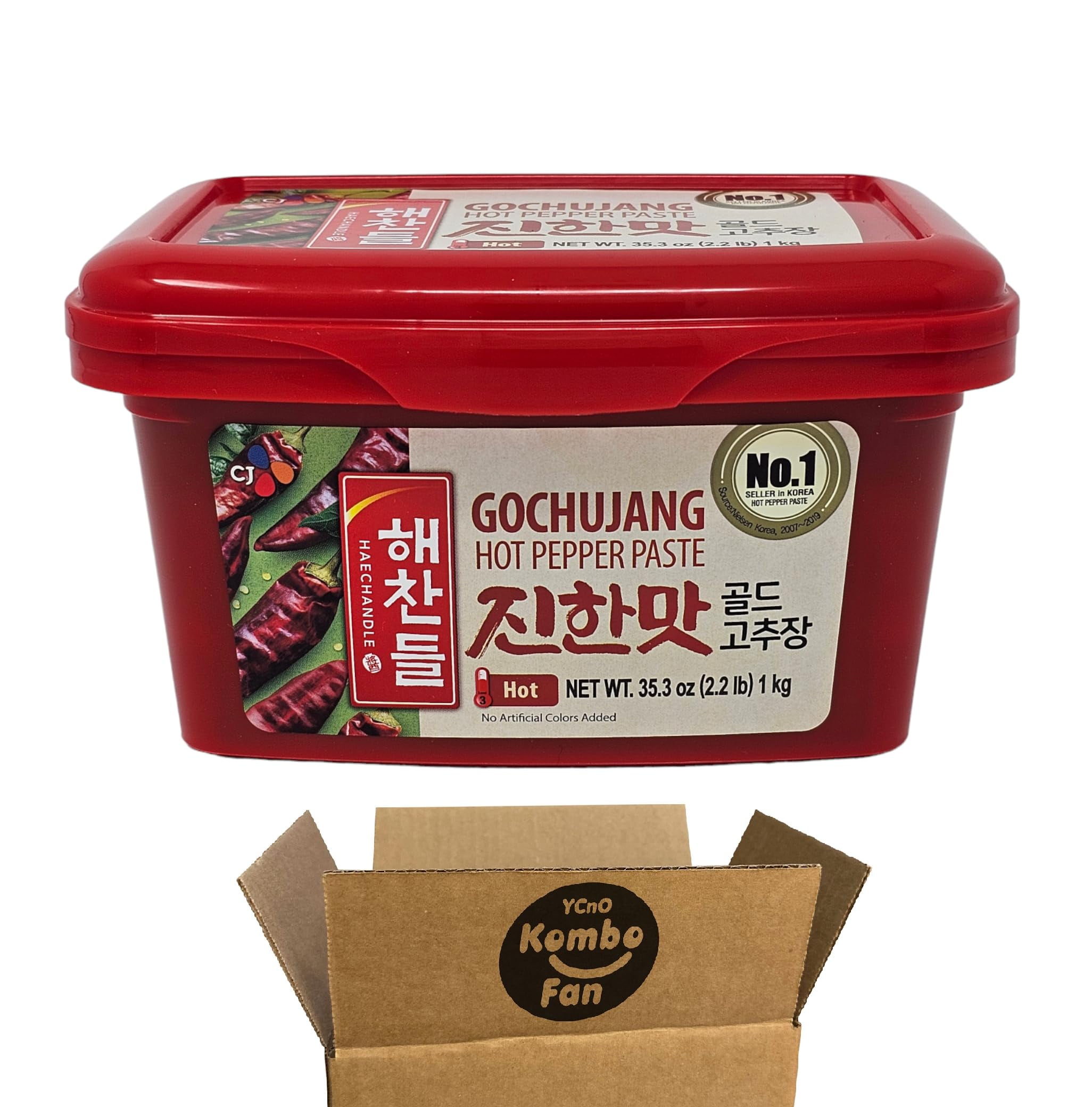 Haechandle GOCHUJANG Hot Pepper DHF10 Paste 2.2 lb (1 kg) CJ Korean Spicy Red Chile Paste