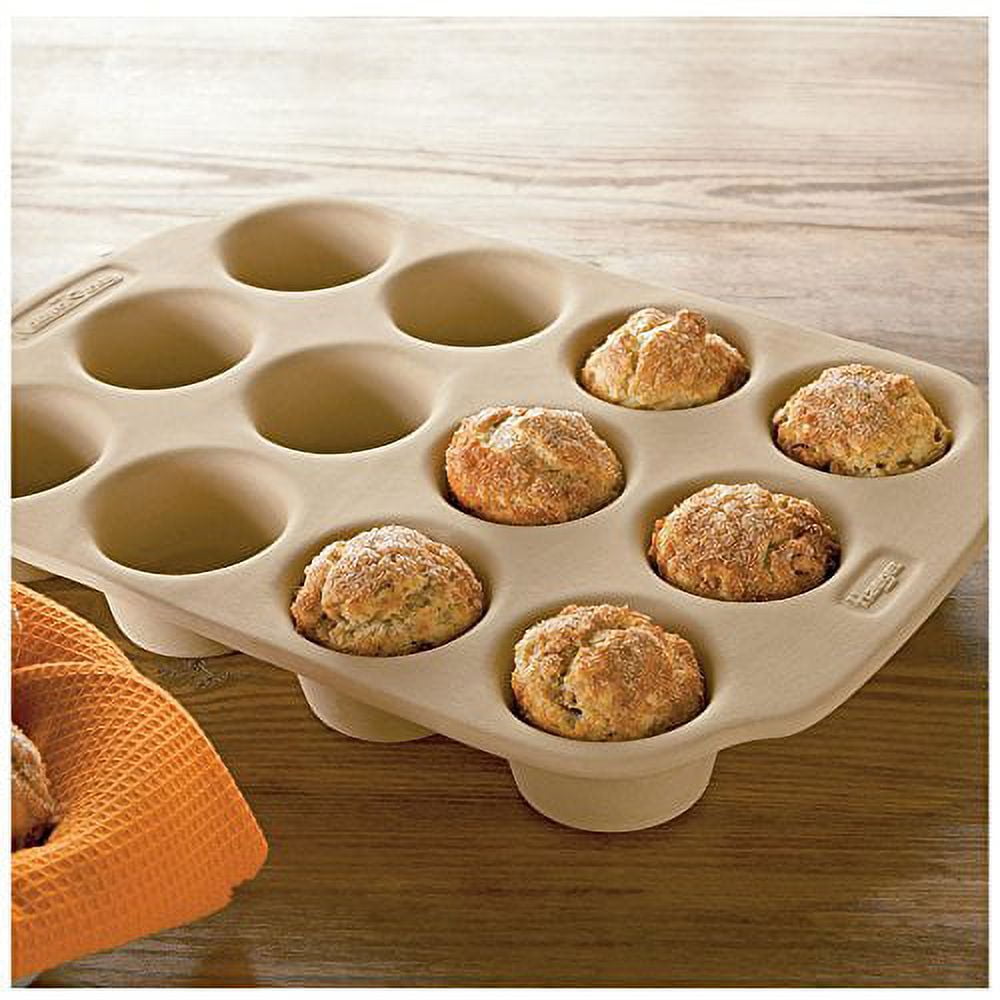 Haeger NaturalStone 12-Cup Muffin Pan