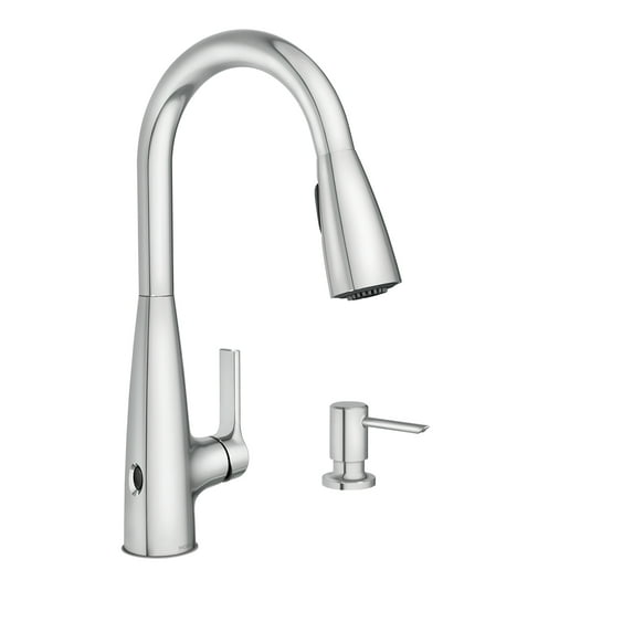 Haelyn Touchless Single-Handle Pull-Down Sprayer Kitchen Faucet with MotionSense Wave and Power Clean in Chrome