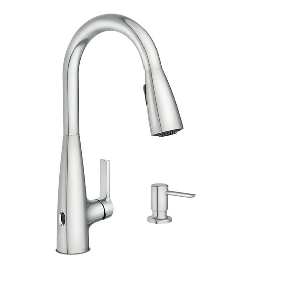 Haelyn Touchless Single-Handle Pull-Down Sprayer Kitchen Faucet with MotionSense Wave and Power Clean in Chrome