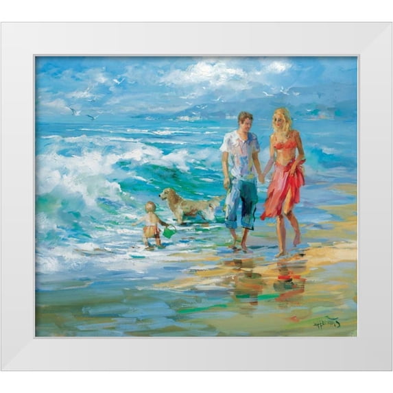 Haenraets, Willem 13x12 White Modern Wood Framed Museum Art Print Titled - Happy family II