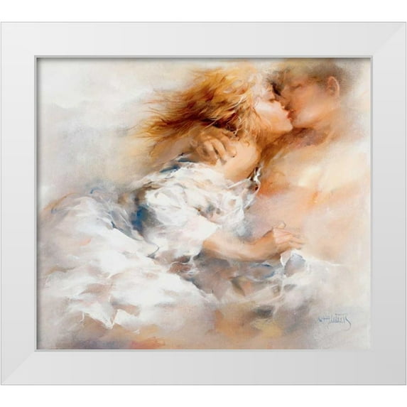 Haenraets, Willem 13x12 White Modern Wood Framed Museum Art Print Titled - Passionate