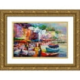thumbnail image 1 of Haenraets, Willem 14x10 Gold Ornate Wood Framed with Double Matting Museum Art Print Titled - Holiday Harbour club, 1 of 4